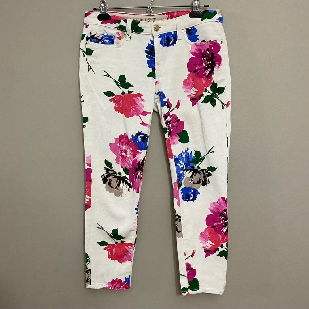 Kate Spade Broome Street Floral Jeans - Picture 2 of 16